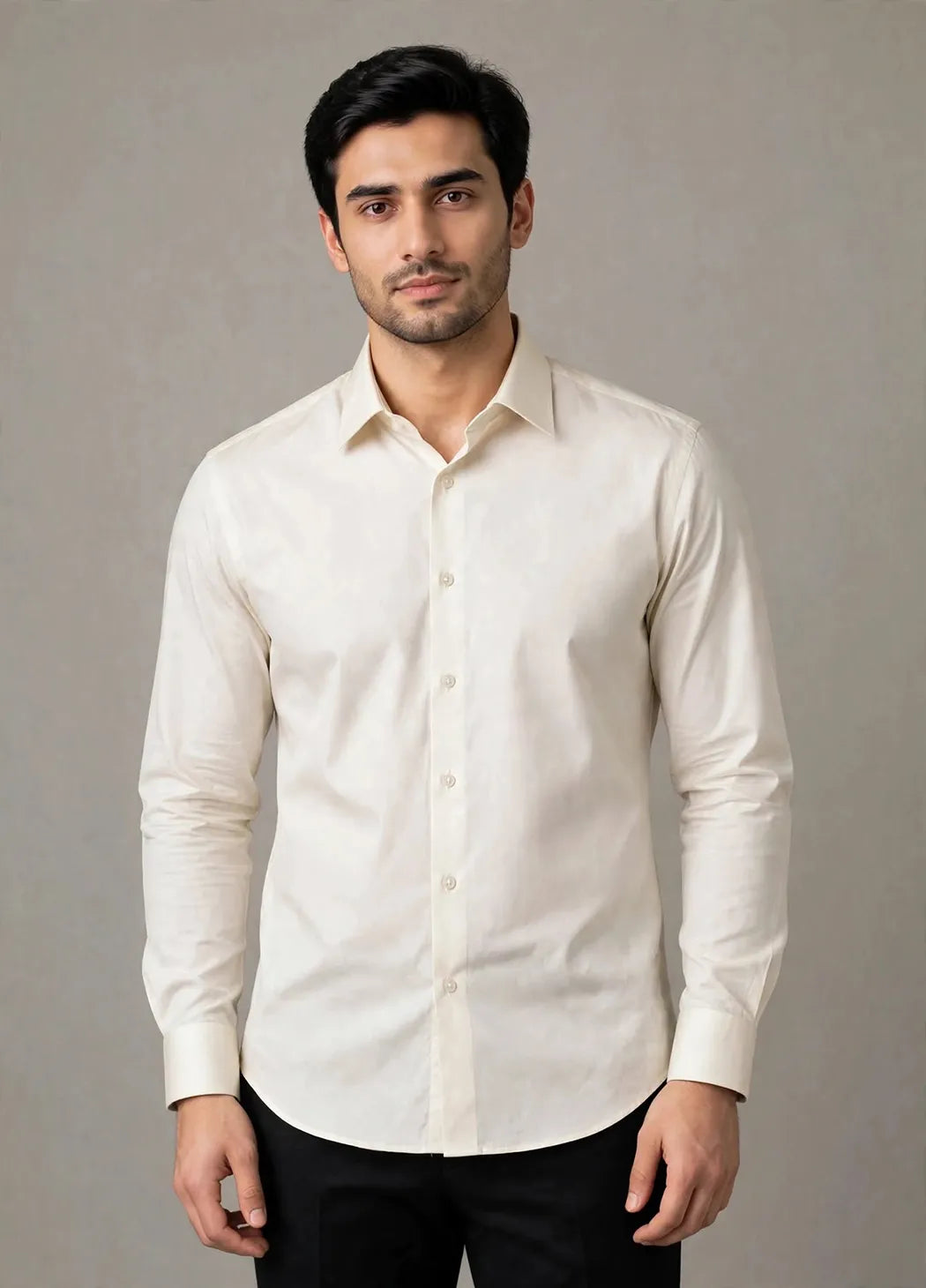 Off White Smart Fit Dress Shirt