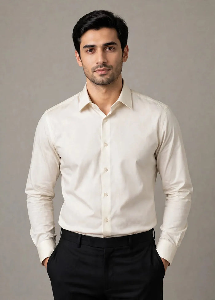 Off White Smart Fit Dress Shirt