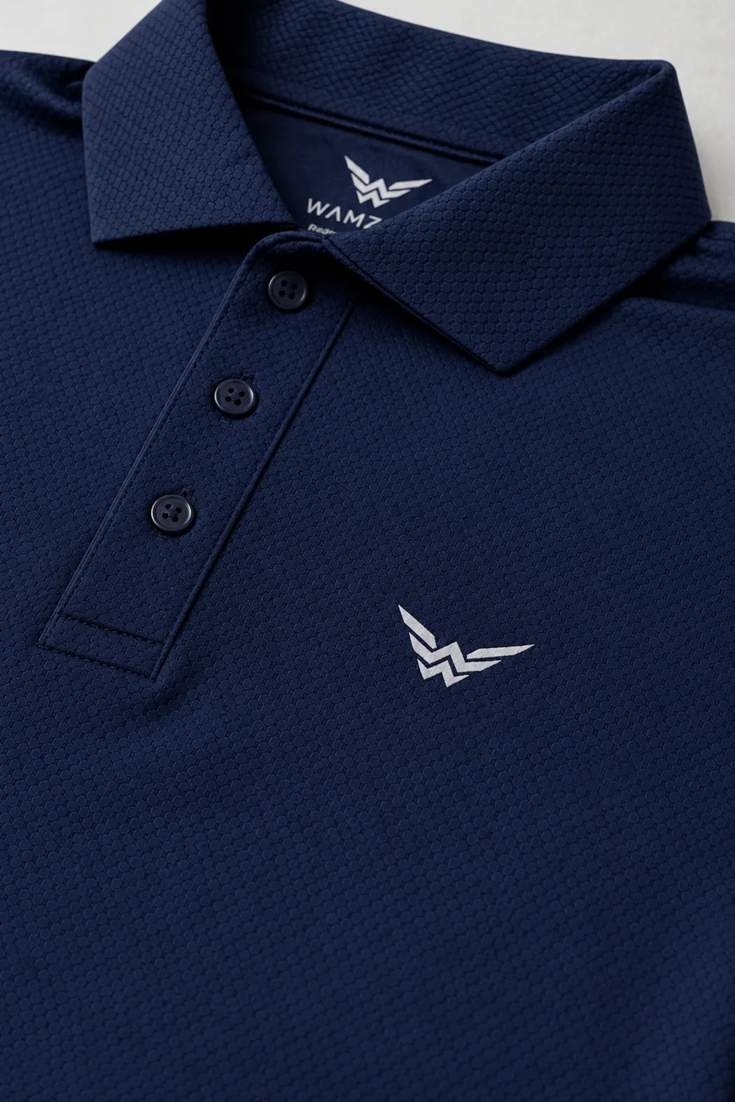 Performance Mesh Polo – Navy Blue