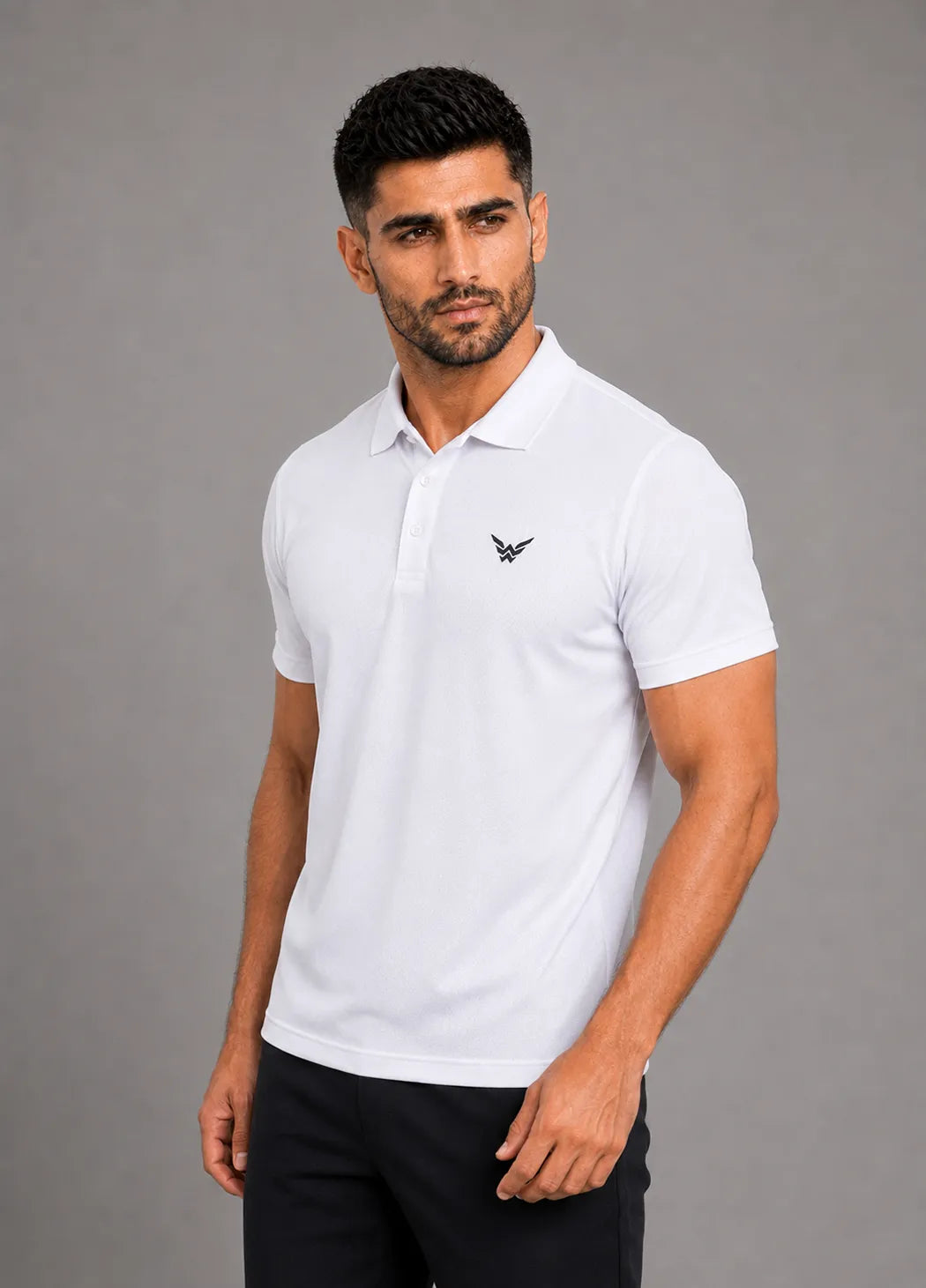 Performance Mesh Polo – White