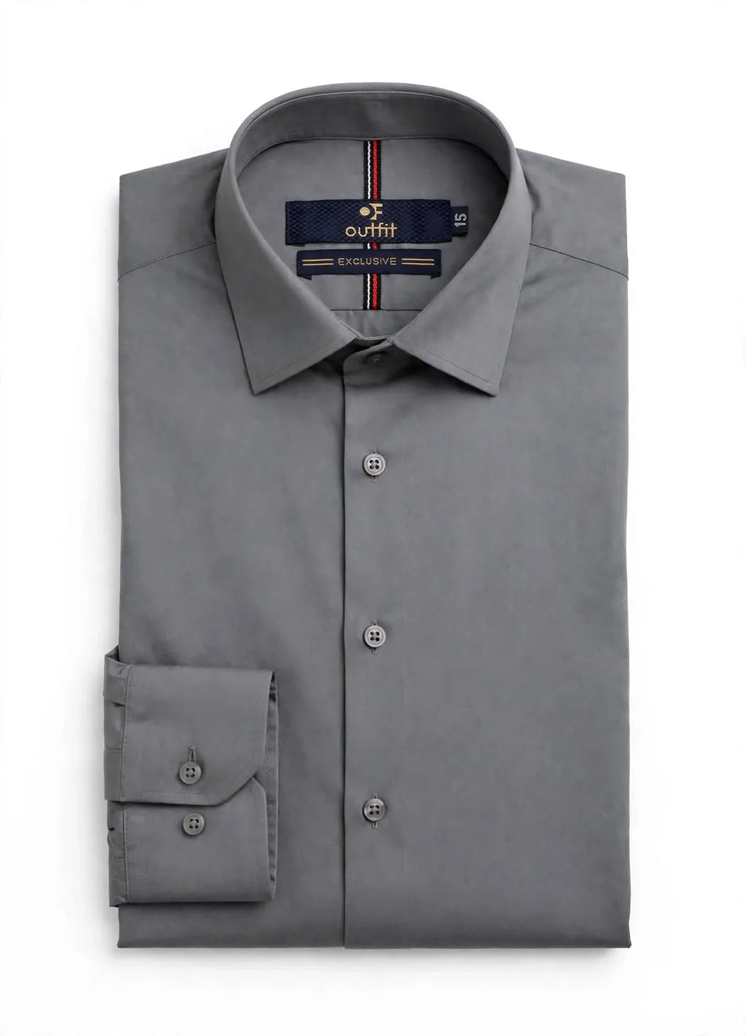 Grey Smart Fit Dress Shirt