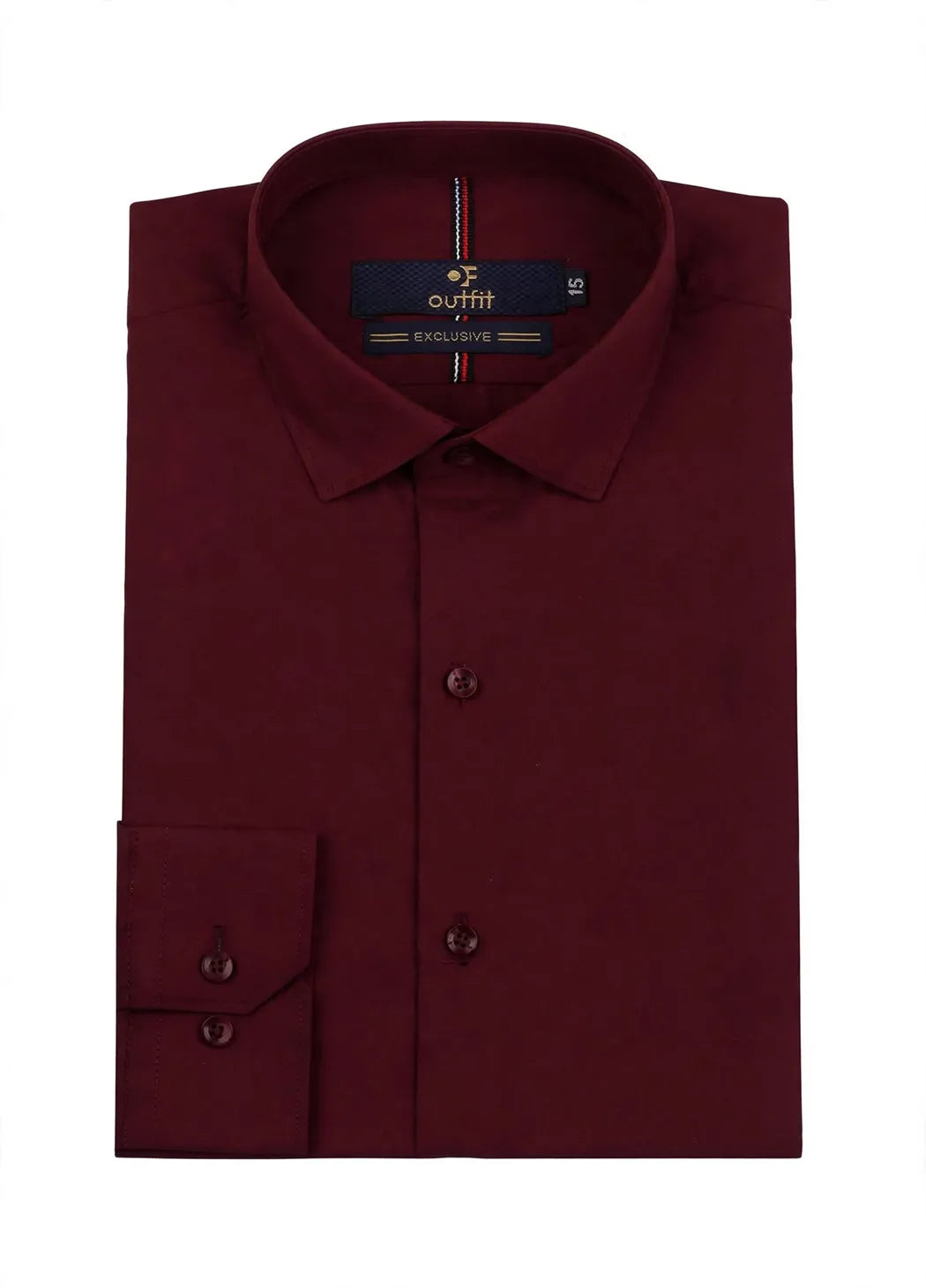 Maroon Smart Fit Dress Shirt