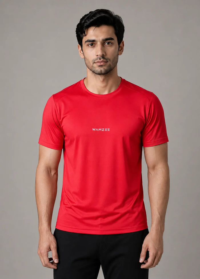 Signature Interlock Tee – Red