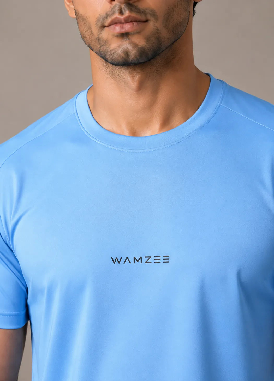 Signature Interlock Tee – Ice Blue