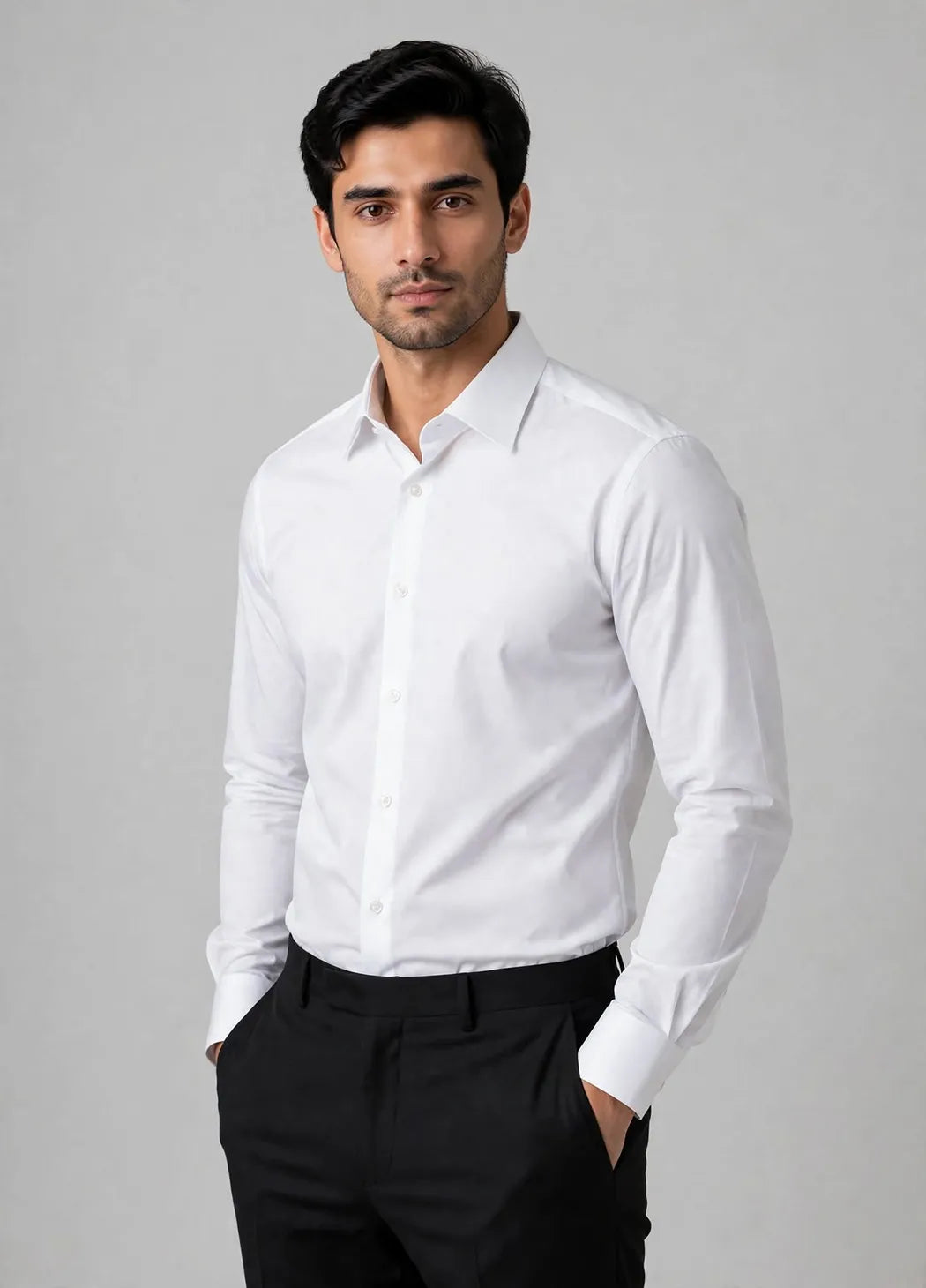 White Smart Fit Dress Shirt
