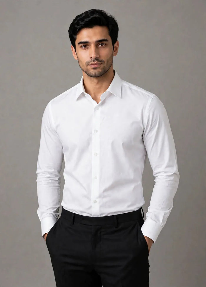 White Smart Fit Dress Shirt