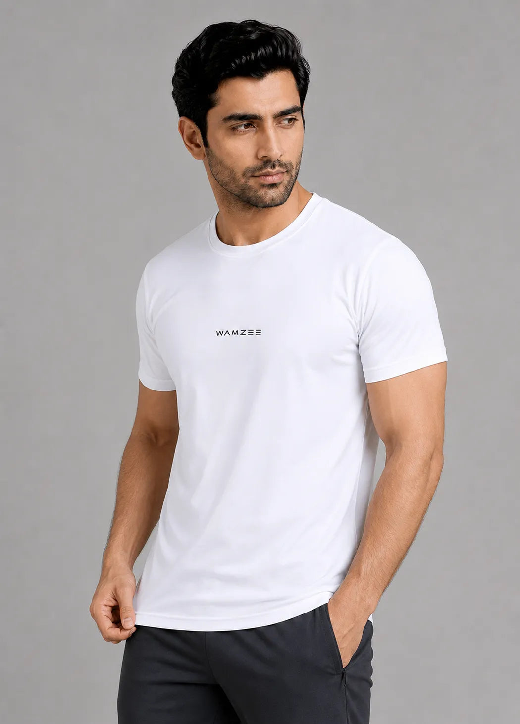 Signature Interlock Tee – White